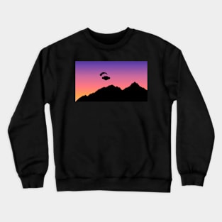 Surreal paragliding Crewneck Sweatshirt